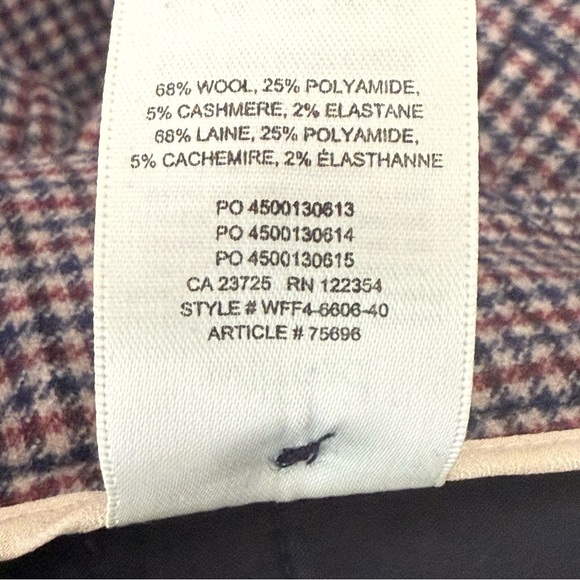 Wilfred Wool Blend Plaid Pants with Tie-Waist. Size 6 - Picture 4 of 13